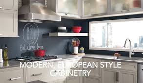 Custom kitchen cabinets & solid surface countertops. Modern European Style