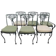 Set Of 6 Vintage Woodard Wrought Iron Dining Chairs Dining Chairs Dining Chairs For Sale Chair
