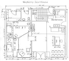 Courthouse Blueprint The Andy Griffith Show Andy Griffith Courthouse