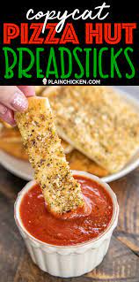 Copycat Pizza Hut Breadsticks So Easy To Make And Seriously Delicious Refrigerated Pizza Dough Topped Pizza Hut Breadsticks Food Refrigerated Pizza Dough