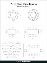 Dining Room Rug Size Guide Dining Table Size Guide Exciting