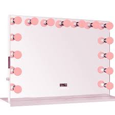 Dressing mirror led bulb light 9ft for makeup vanity white + dimmer & power. Reigncharm Hollywood Vanity Mirror 44 X 33 15 Color Changing Light Bulbs With Bluetooth Speakers Border Less Wayfair