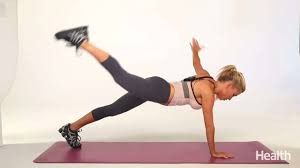 plank with same side limb extension