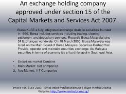 The capital markets and services act 2007 malay akta pasaran modal dan perkhidmatan 2007 is a malaysian laws which enacted to consolidate the securities i. Stock Recommendations