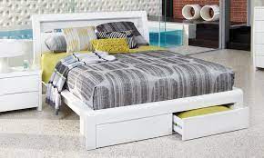 Benton White High Gloss Queen Size Bed White Bed Frame White Queen Bed Frame White Bedding