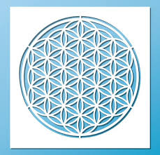 Extra Grosse Schablone Mit Motiv Blume Des Lebens Zum Malen Basteln Gestalten Von Wanden Mobeln Te Blume Des Lebens Blume Des Lebens Tattoo Schablonen