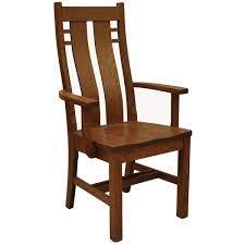 Our amish made dining chairs are available in numerous styles to compliment any dining table. Amish Bungalow Arm Chair Dining Chairs Barn Furniture