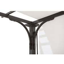 Meadow 8 76 W X 8 46 D Metal Pergola With Canopy In 2020 Metal Pergola Pergola Canopy Pergola