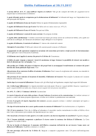 64 atti a titolo gratuito. Diritto Fallimentare Pegaso Docsity