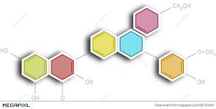 Hexagonal Organic Chemistry Formula Chart Illustration