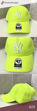New 47 Ny Yankees Adjustable Cap Neon Green Neon Green Ny Yankees Adjustable Cap