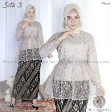 Dress dengan cape lebar ini bisa juga digunakan untuk model kebaya brokat untuk orang gemuk. Jual Model Baju Atasan Brokat Terbaru Lazada Co Id