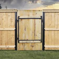 This kit facilitates opening the gate in winter. Adjust A Gate 36 To 72 Black Ag 36 Series Steel Frame Fence Gate Kit At Menards