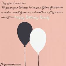 Birthday Wishes Images For Friend With Name Edit Best Wishes Birthday Cards For Friend With Name Editor Cards With Name Birthday Cards For Friends Happy Birthday Invitation Card Happy Birthday Wishes Cards