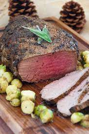 New York Strip Loin Roast With Garlic Herb Crust Wishes And Dishes Recipe Healthy Meat Recipes Beef Recipes Recipes