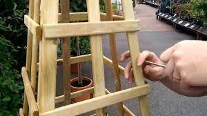 A garden tower with the crisp geometry of an obelisk adds a stunning focal point and a vertical dimension to your garden. How To Build A Garden Obelisk With Gary At Bents Garden Home Youtube