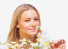 Beautiful Girl Enjoying Daisy Field Fun Joy Beautiful, Female, Green, White  PNG Transparent Image and Clipart for Free Download