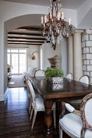 Such A Gorgeous Dining Room I Love The Dark Chunky Wooden Table It Looks Absolutely Beautiful Dark Wood Dining Table Dining Room French French Dining Chairs