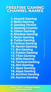 Set of standard size banner for all platforms, you just need to select the banner, enter the channel name and content then you can use it directly for your youtube channel. 200 Creative Gaming Channel Names For Youtube Pubg Free Fire Badass Quotes