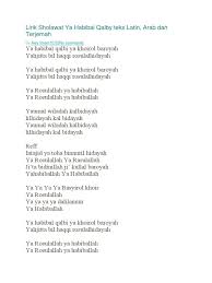 Teks ya habibal qolbi berisi lirik bahasa arab yang. 6isrk Egdgfxtm