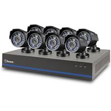 Swann 8 Channel Security System With 1tb Hard Drive 8 1mp Cameras 720p Dvr And 82 Night Vision Sam S Club