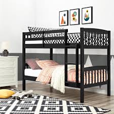 When there are lots of family members or a lot of kids then a twin over full bunk bed could be just the right choice for the whole family. Dorel Living Dorel Living Richards Twin Over Twin Bunk Bed Black