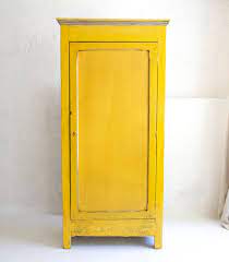 Midcentury Yellow Wood Closet Armarios Amarillos Muebles Amarillos Armarios