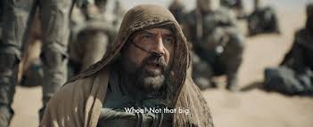 Analysis of Paul Atreides riding a giant worm in the movie Dune