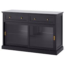 Malsjö meuble bas, teinté noir teinté noir largeur: Malsjo Sideboard Basic Unit Black Stained 145x92 Cm Ikea