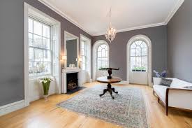 This ombre effect is taken to heart on this. Gray Wall White Trim Houzz