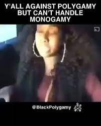 Y All Against Polygamy But Can T Handle Monogamy Blackpolygamy