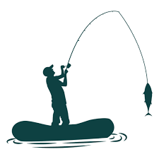 Download Fisherman Boat Rod Fish Silhouette Transparent Png Svg Vector File