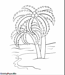 This coloring page is based on our palm tree applique. Palm Tree Coloring Page