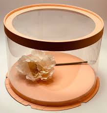 18 Sets Blue Clear Cake Boxes Round Cake Box 7h X Etsy Box Cake Round Cakes Olive Oil Cake