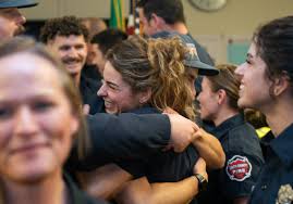 Your newest firefighters are ready to serve. While serious flooding impacts  postponed their formal graduation ceremony from the Snohomish County Fire  Training Academy, South County Fire held a special badge pinning ceremony