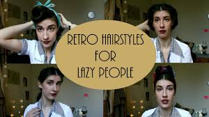 See more ideas about vintage hairstyles, retro hairstyles, hair styles. 4 Simple Retro Hairstyles For Lazy People Youtube