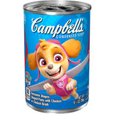 Campbell's soup became batchelors condensed soup, and the cans acknowledged it — they read formerly campbell's. Paw Patrol Soup With Chicken In Chicken Broth Campbell Soup Company