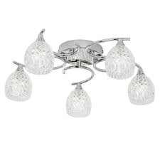 Because flush mount ceiling lights are suitable for everywhere in your room. Boyer 5 Arm Chrome Finish Flush Ceiling Light Boyer 5ch Tiffany Lighting Direct