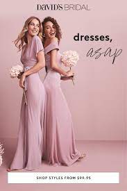 Ready To Ship Bridesmaid Dresses From David S Bridal Start At 99 95 In Sizes Davids Bridal Bridesmaid Dresses Fitted Wedding Dress March Wedding Guest Outfits