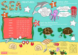 5 Ocean Animals Worksheets For Kids Sea Animals Activity Sheet Farm Animals Activities Animal Worksheets Animal Activities