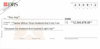 Dbs bank ltd has 212 ach branch codes available in sg. Cheque Writing Printing Software For Singapore Banks