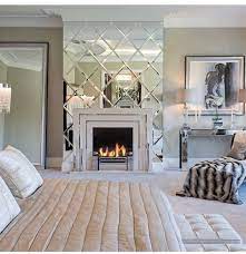 Mirrored Fireplace In My Bedroom Glam Bedroom Decor Home Decor Bedroom Glam Living Room