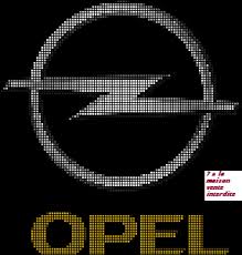 Grille Gratuite Le Logo Opel Point De Croix Croix Et Logos