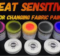 Temperature Activated Body Heat Reactive Color Changing Thermochromic  Fabric Paint 6 oz, BLACK changing to YELLOW at 95⁰F (35⁰C)