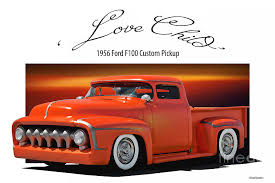 Check out bill and mary lu hinkle's beautiful blue 1965 ford f100 from classic trucks magazine. 1956 Ford F100 Custom Pickup Love Child Photograph By Dave Koontz
