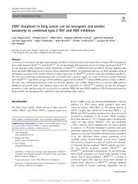 Contributing authors aaron sankar & co aaron gerard sankar amir khusyairi & associates nik erman nik roseli azim, tunku farik & wong tan sixin azman davidson & co. Pdf Craf Mutations In Lung Cancer Can Be Oncogenic And Predict Sensitivity To Combined Type Ii Raf And Mek Inhibition