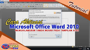 Download tool aact portable, kamu bisa mendownloadnya. Cara Aktivasi Microsoft Office Word 2010 Menghilangkan Tanda Merah Sukses 100 Youtube