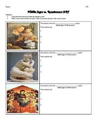 Middle Ages Vs Renaissance Worksheets Teaching Resources Tpt