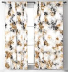 Bedroom Black And White Blackout Curtains Black And Brown Veined Marble Pattern On White Blackout Curtains In 2020 White Blackout Curtains Marble Pattern Curtains