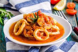 wanna make instant pot calamari with tomatoes my name is corrie cooks and i am here to help click to get the re cooking seafood squid recipes seafood recipes